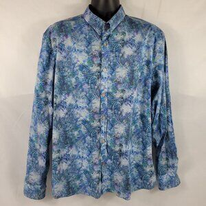 John Lennon Collection Retro Long Sleeve Button-Up Dress Shirt size Mens 2XL